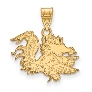 Black Bow Jewelry 10k Yellow Gold South Carolina Gamecocks NCAA Medium Pendant - 1 of 3