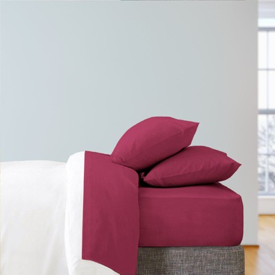 Burgundy King Deep Pocket Bamboo Cotton Sheet Set