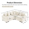 Modern Oversized Modular Corduroy Sectional Sofa with Throw Pillows, Convertible 3-Seat Cloud Couch for Living Room or Bedroom – The Pop Home - 4 of 4