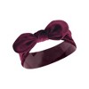 Hudson Baby Infant Girl Cotton and Synthetic Headbands, Velvet Knot, 0-24 Months - 4 of 4