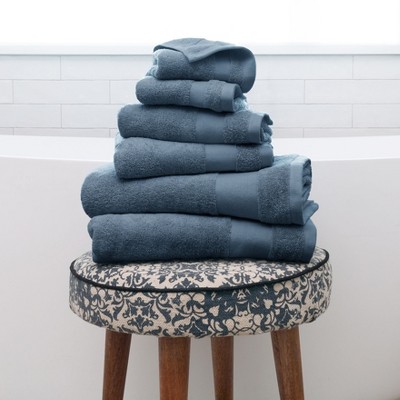 6 Piece Bath Towels Set, 100% Super Plush Premium Cotton - Becky Cameron - Thumbnail 4