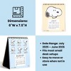 Yoobi 6"x7.5" Peanuts Monthly Desk Calendar Snoopy, School Supplies - 3 of 4