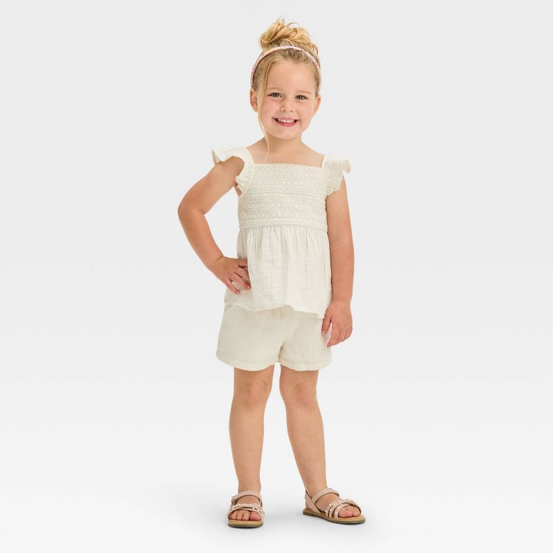 Toddler Jen Pearl Strap Sandals - Cat & Jack™, 6 of 11