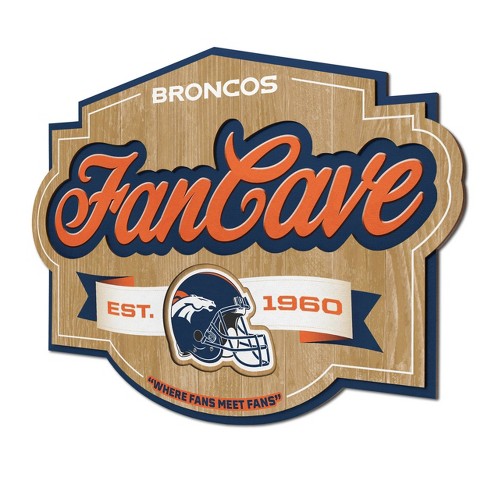 Nfl Denver Broncos Fan Cave Sign : Target