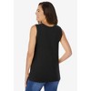 Woman Within Plus Size Perfect Scoopneck Tank - 3 of 4