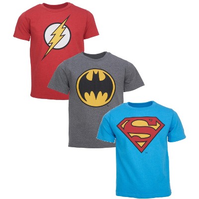 Dc Comics Justice League Superman The Flash Batman Little Boys 3 Pack ...