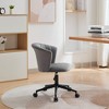 Home Office Chair, Velvet Fabric Swivel Flower Shape Computer Desk Chair for Home Office - 4 of 4