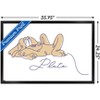 Trends International Disney Simple Moments Line Art - Pluto Framed Wall Poster Prints - 3 of 4