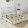 Okak Full Velvet Platform Bed Frame Upholstered Bed with Adjustable Height Headboard and USB Charger Music Speaker Star Projector Noise-Free - 4 of 4