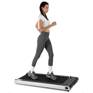 ODK Folding Treadmill, 2.25 HP Quiet Walking Jogging Machine, No Assembly, Walking Pad for Home Office Apartment, Silver - 1 of 4