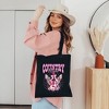 City Creek Prints Coquette Country Music Canvas Tote Bag - 15x16 - Black - 2 of 2