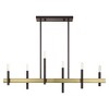 Livex Lighting Denmark 6 - Light Chandelier in  Bronze/Antique Brass - 3 of 4