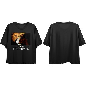 Lost Boys Its Fun To Be A Vampire Women's Black Crop Tee - 1 of 3
