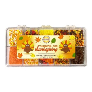 Mystic Sprinkles Thankful For Thanksgiving Sprinkle Decorating Kit 7.1oz - 1 of 4