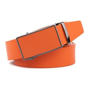Braveman | Men's Sliding Buckle Adjustable Leather Ratchet Belt - 1 of 3