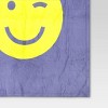 Smiley Chartreuse Flutter Throw Blanket - Room Essentials™: Lightweight Recycled Polyester, 50x60", OEKO-TEX Certified - image 4 of 4