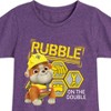 Girls' - Paw Patrol - Rubble & Crew Fitted Short Sleeve Graphic T-Shirt - 2 of 4