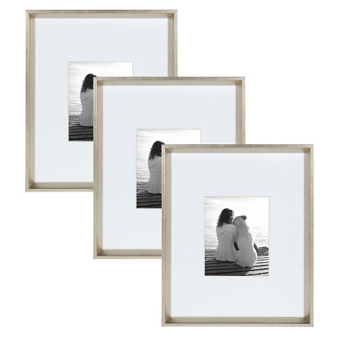 21.5 x 17.5 Matted to 8 x 10 Calter Wall Frame Silver - Kate and Laurel