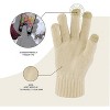 Women Winter Beanie Hat, Infinity Scarf, and Screen Friendly Gloves Set, Cold Weather Snow Gear for Adults - 3 of 4