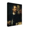 Arnold Bocklin  'Self portrait with skeleton' Canvas Art - 2 of 3