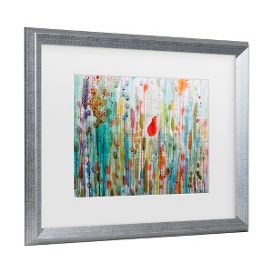Trademark Fine Art -Sylvie Demers 'Une Ame Dans Le Jardin' Matted Framed Art - 1 of 3