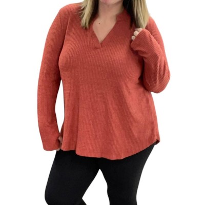 Women's Long Sleeve With Thumbholes Gabby Top - honeyme