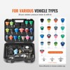 VEVOR 28 pcs Universal Radiator Pressure Tester Kit, Coolant Pressure Tester Kit with Manual Pump and Color-coded Test Caps,Black - 3 of 4