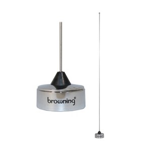 Browning® 200-Watt Pretuned 152 MHz to 162 MHz Tunable Nut-Type UHF Antenna with NMO Mounting in Silver - 1 of 4