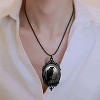 Gothic Raven & Bat Necklace for Women - Vintage Witch Choker with Cross Pendant, Halloween Punk Jewelry - 2 of 4