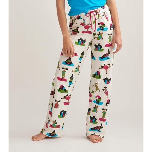 Little Blue House Yoga Bear Knit Women's Cotton Pajama Pants Multicolored Small - 1 of 4