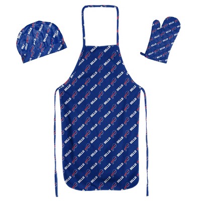 NFL Buffalo Bills Apron, Mitt, Hat Grill Tool Set - 3pc