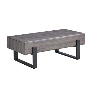 NicBex Modern 47.2" Rectangle Coffee Table with Drawer and Metal Legs for Living Room and Office - 1 of 4