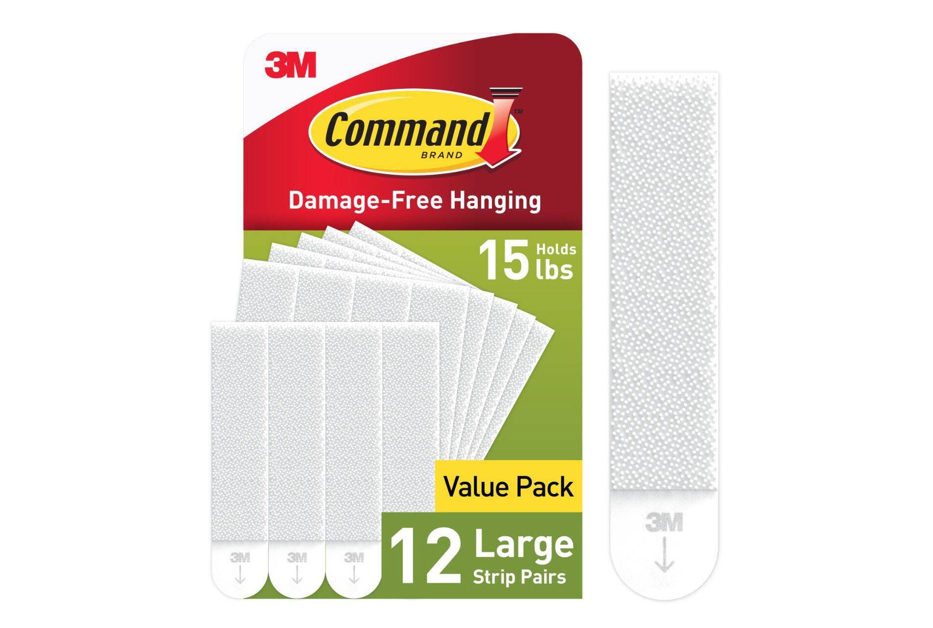 Command Damage-Free Hanging Large Picture Hanging Strips 12 Pairs