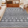 Soft Washable Area Rug, Non-Slip Boho Modern Carpet, Pet Friendly Floor Rug for Living Room Bedroom - 4 of 4