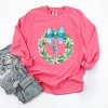 Simply Sage Market Nutcracker Wreath Coquette Garment Dyed Long Sleeve - 3 of 4
