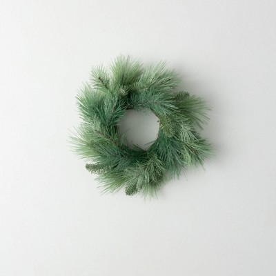 Sullivans Artificial Christmas Frosted Pine Accent Ring  Green  Indoor Christmas DÃƒÂ©cor