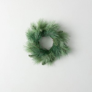Sullivans Artificial Christmas Frosted Pine Accent Ring  Green  Indoor Christmas DÃƒÂ©cor - 1 of 3