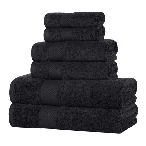 Modern Solid Classic Luxury Egyptian Cotton Towel Set by Blue Nile Mills - 1 of 4