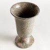 Plum & Post Claria Footed Vase - Gray Marble - Unique Veining Design - 2 of 4