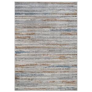 World Rug Gallery Multi-Tonal Area Rug for Living Room, Entryway, or Playroom – Easy to Clean and Family Friendly - 1 of 4