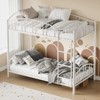 Whizmax Twin Over Twin Metal Bunk Bed, Heavy Duty Steel Frame with Safety Ladder & Guardrail, Space-Saving Kids Bed for Boys/Girls, No Box Spring - 4 of 4