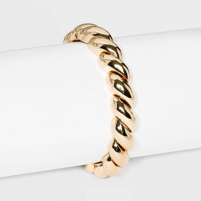 SUGARFIX by BaubleBar Bold Croissant Stretch Bracelet - Gold