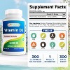 Best Naturals Vitamin D3 – 300 Tablets – Made in USA, Non-GMO, Gluten Free, No Artificial Color, Flavor or Preservatives – Dietary Supplement (2000 - 2 of 4