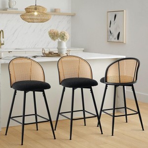 Bekrvio 29'' 360° Swivel Counter Height Bar Stools Set of 2 - 1 of 4