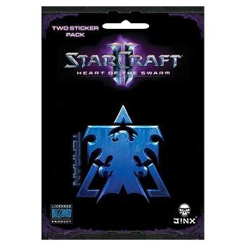 JINX Inc. StarCraft II: Heart of the Swarm Multi-size Sticker 2-Pack: Terran, Blue