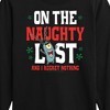 Boys' - SpongeBob SquarePants - Plankton Naughty List Long Sleeve Graphic T-Shirt - 2 of 4