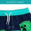 Minecraft Creeper Compression Swim Trunks Bathing Suit UPF 50+ Quick Dry Little Kid to Big Kid - 2 of 4