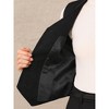 INSPIRE CHIC Women's Tweed Sleeveless Button Down V Neck Casual Business Blazer Vest - 4 of 4