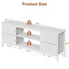 Gikpal Dresser TV Stand for 50 inch TV, Wide Dressers & Chests of Drawers with Charging Station & 4 PU Drawers Storage, Console Sofa Table for Bedroom - 2 of 4