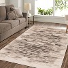 Modern Distressed Abstract Indoor Runner or Area Rug by Blue Nile Mills - 2 of 4